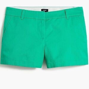 J Crew Women's‎ 3.5" Chino Short Classic 100% Cotton Beach Green